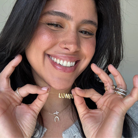 Initial Bubble Necklace