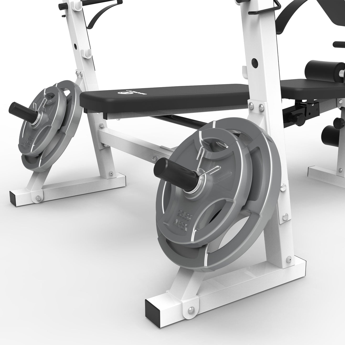Marcy Weight Bench, Home Gym Exercise Equipment Workout Machine, White(Open Box) - 399882
