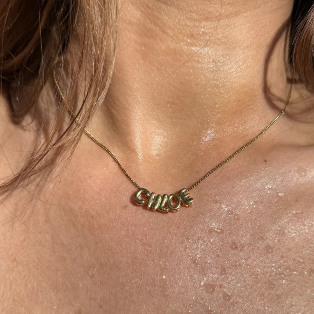 Initial Bubble Necklace