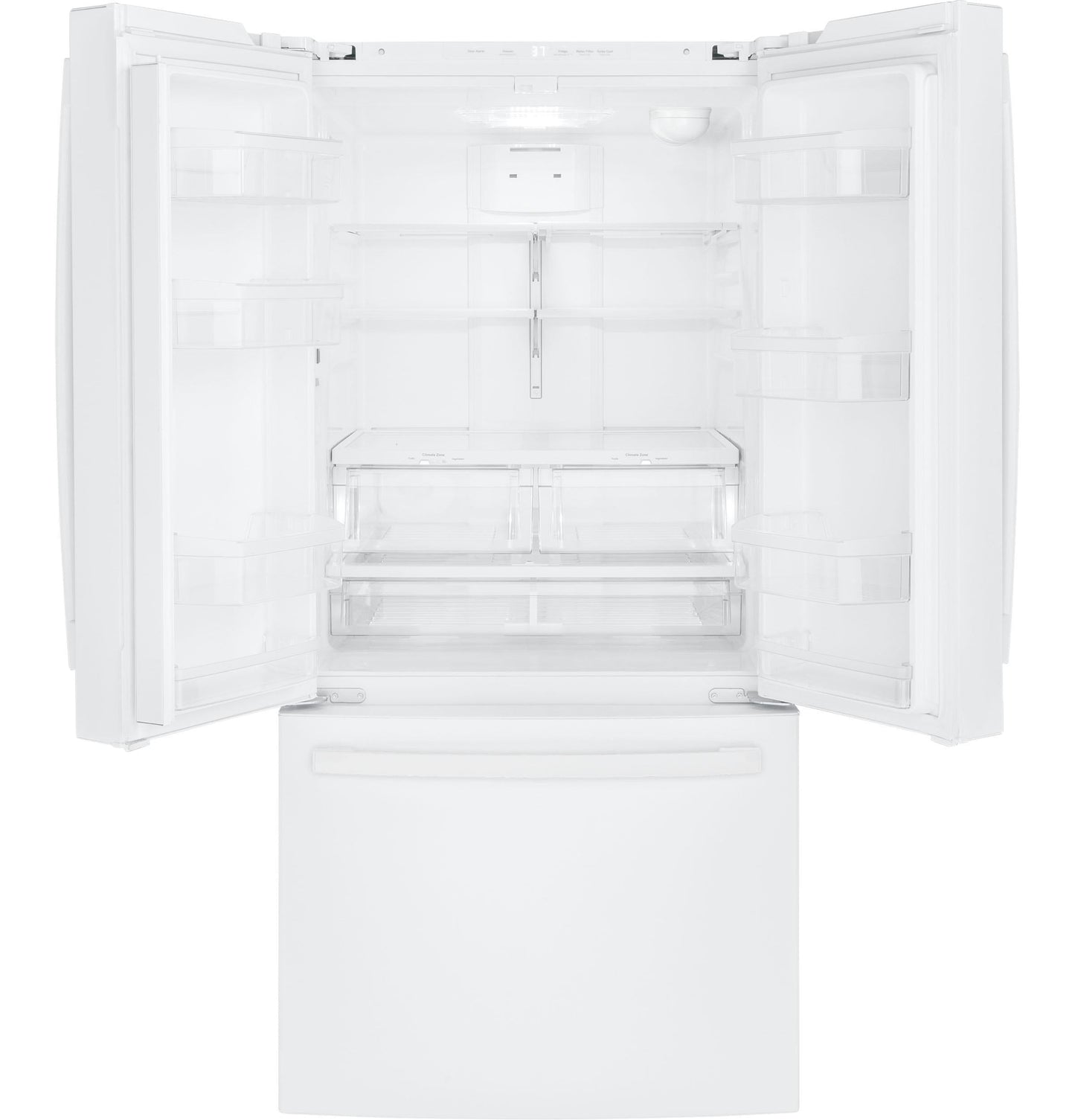 GE APPLIANCES GNE25JGKWW GE® ENERGY STAR® 24.7 Cu. Ft. French-Door Refrigerator - GNE25JGKWW-KT