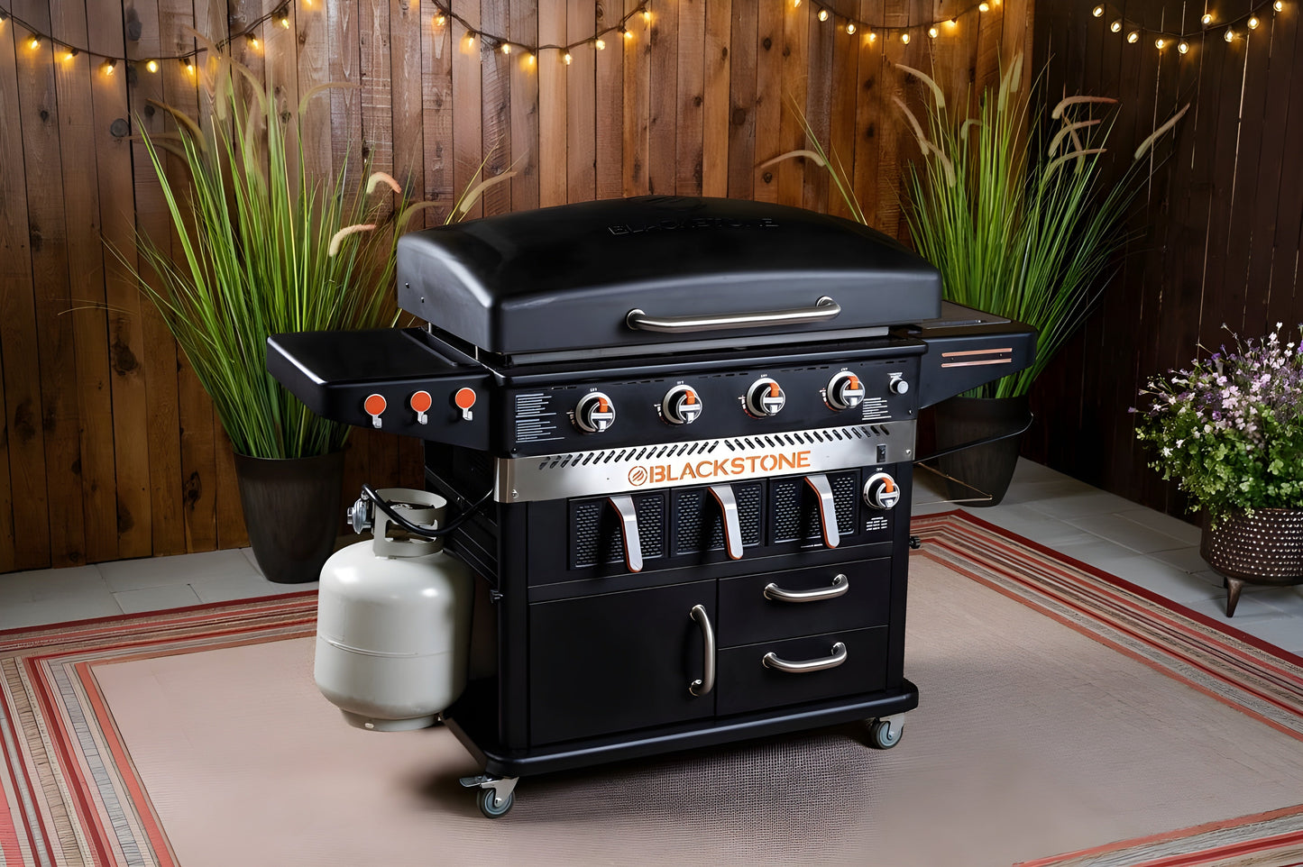 Blackstone - 36" Griddle W/ Air Fryer, Cabinet & Cover - 1923