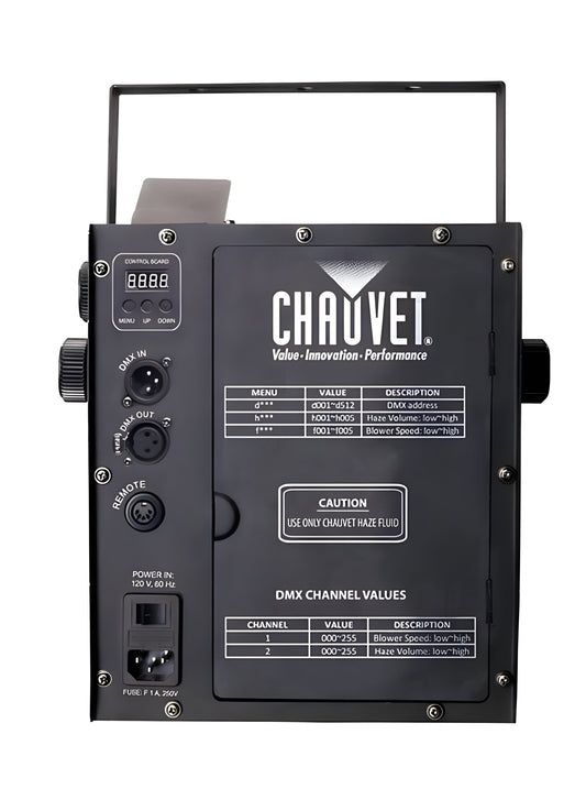 CHAUVET DJ Hurricane Haze 2D Water-Based DJ Haze/Smoke/Fog Machine with Remote - 36189