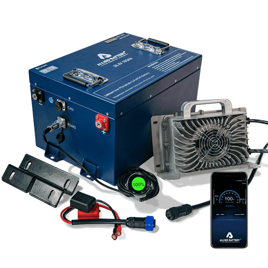 Allied Lithium 36V 105AH Single Bank Golf Cart Battery - AB-CMCL-36V-105AH