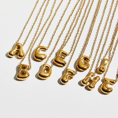 Initial Bubble Necklace