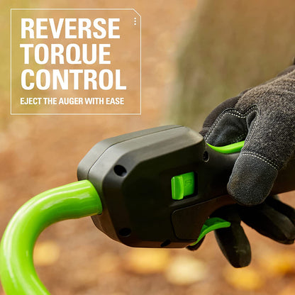 Greenworks 80V Cordless Battery Brushless Earth Auger / Post Hole Digger w/ 4Ah Battery & Charger - 3705002CO