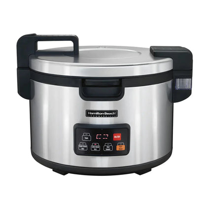 Hamilton Beach 37590 Stainless Steel 90-Cup Rice Cooker, 240V - 37590