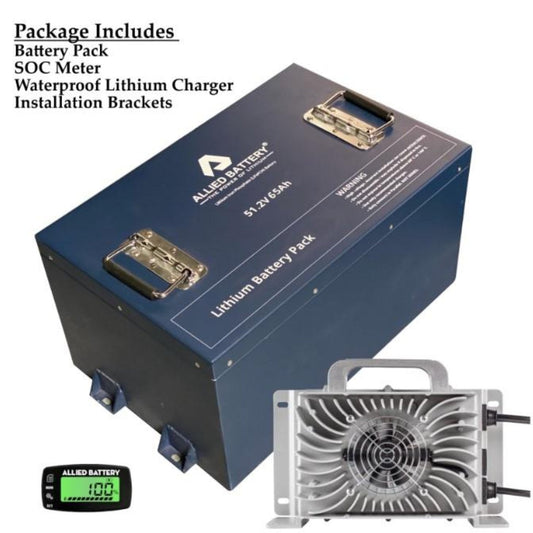 Allied Lithium 36V 105AH Single Bank Golf Cart Battery - AB-CMCL-36V-105AH