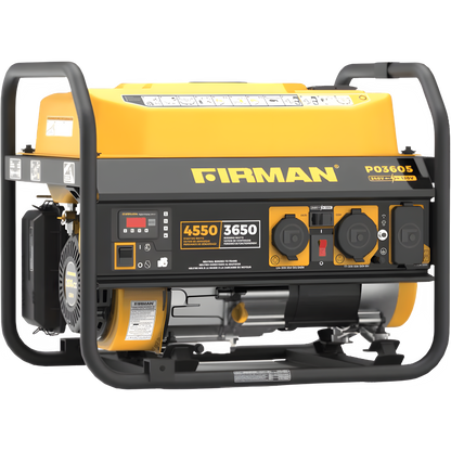 Firman P03605 Portable Generator 3650/4550 Watt 30 Amp 120/240V Recoil Start Gas New P03605