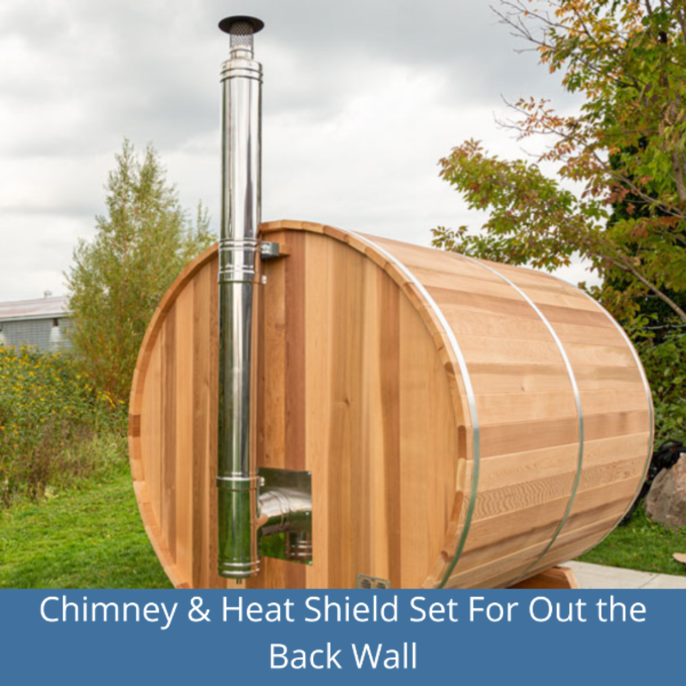 Dundalk LeisureCraft Canadian Timber Tranquility 4-5 Person Barrel Sauna CTC2345 - CTC2345-NH