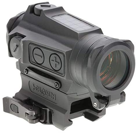 Holosun HE515CT-RD Circle Red Dot/Solar/Titanium Sight Lens Cleaning Pen, Extra Battery and Lens Cleaning Cloth Bundle