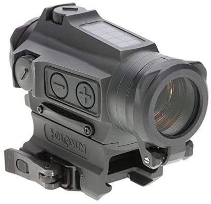 Holosun HE515CT-RD Circle Red Dot/Solar/Titanium Sight Lens Cleaning Pen, Extra Battery and Lens Cleaning Cloth Bundle