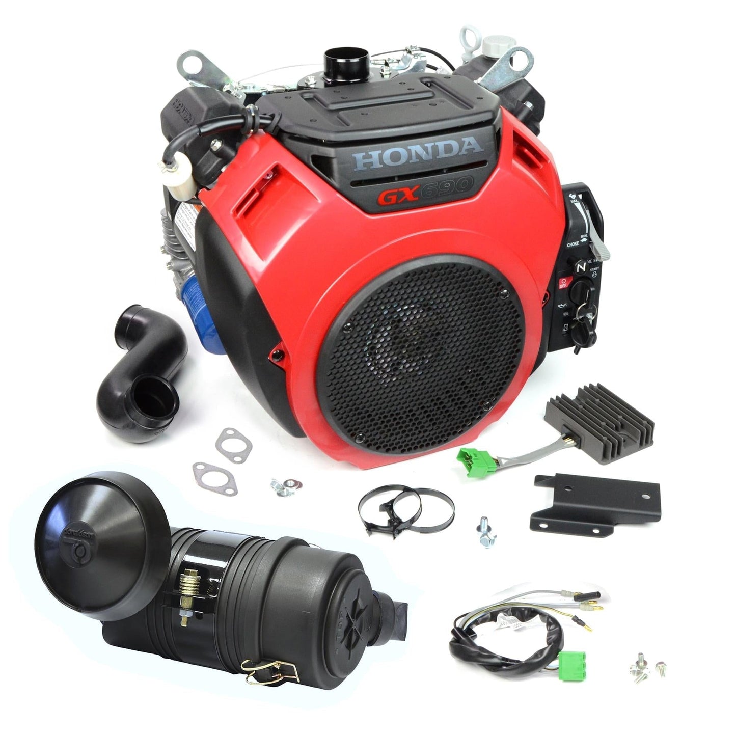 Honda Horizontal Engine with Snorkel Air Cleaner - EQUI,GX690-TXF2