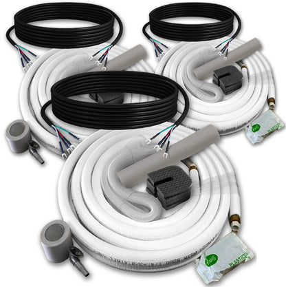 Pioneer Triple Split 36000 BTU 3-Ton Quantum Ultra Wi-Fi 22.5 SEER2 Energy-Star Multi (3) Zone Wall Mount Air Conditioner Heat Pump 230-Volt - WYT040GLSI24M4-18W-9W-9W