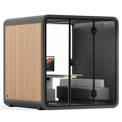 Sound box Meeting Booth Quell - 6 Person - XL-S115-DRK-GREY-ST-06-SY-05