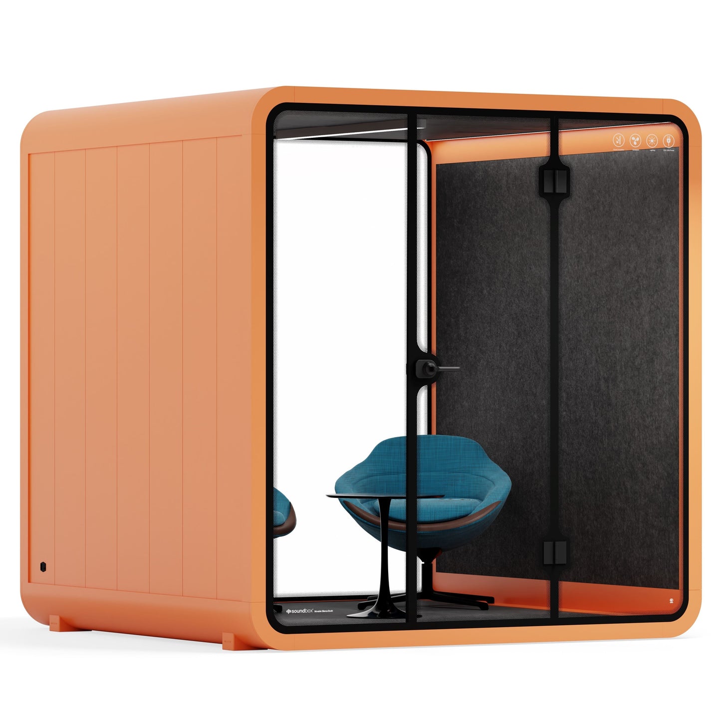 Sound box Meeting Booth Quell - 6 Person - XL-S115-DRK-GREY-ST-06-SY-05