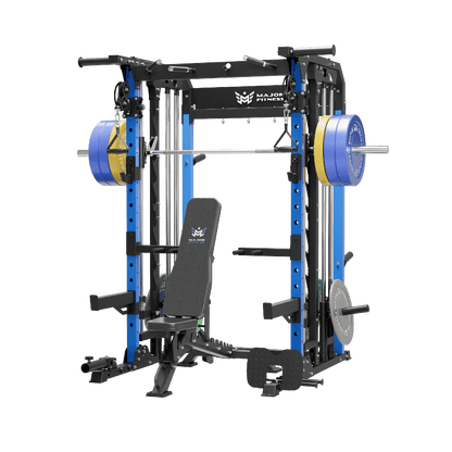 MAJOR FITNESS All-In-One Home Gym Smith Machine Package Spirit B52 - B52BL-PLT01BL-OWPNT230