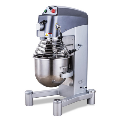 Chef AAA - MX-CN-0040, Commercial 40 Quart Mixer with Guard, 3 attachments and Timer - MX-CN-0040