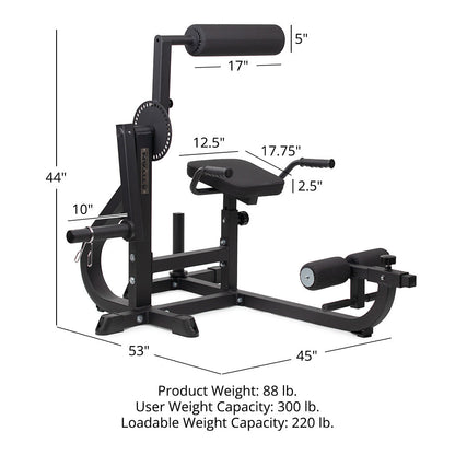 Titan fitness Seated Ab / Back Extension Machine - 400991