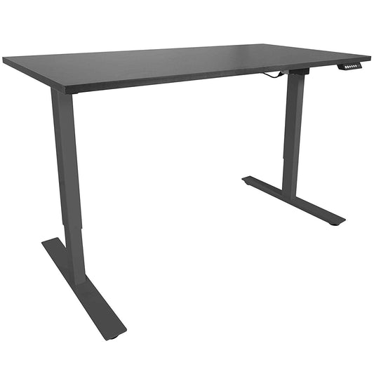 A2 Black Adjustable Sit To Stand Desk 27"- 46" W/ Black 60" X 30" Top - 403051