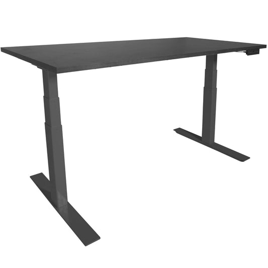 A6 Adjustable Sit To Stand Desk 24"- 50" W/ Black 60" X 30" Top - 403055