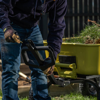 Gorilla Carts Heavy Duty Steel Yard Dump Cart Garden Wagon and 13" Tires, Yellow