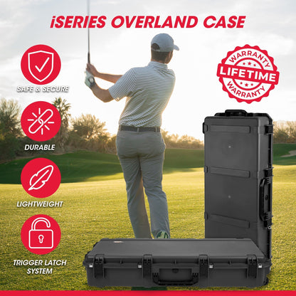 SKB Hard Protective Storage Case Foam & Wheels for Equipment, iSeries, Dark Gray - 412821