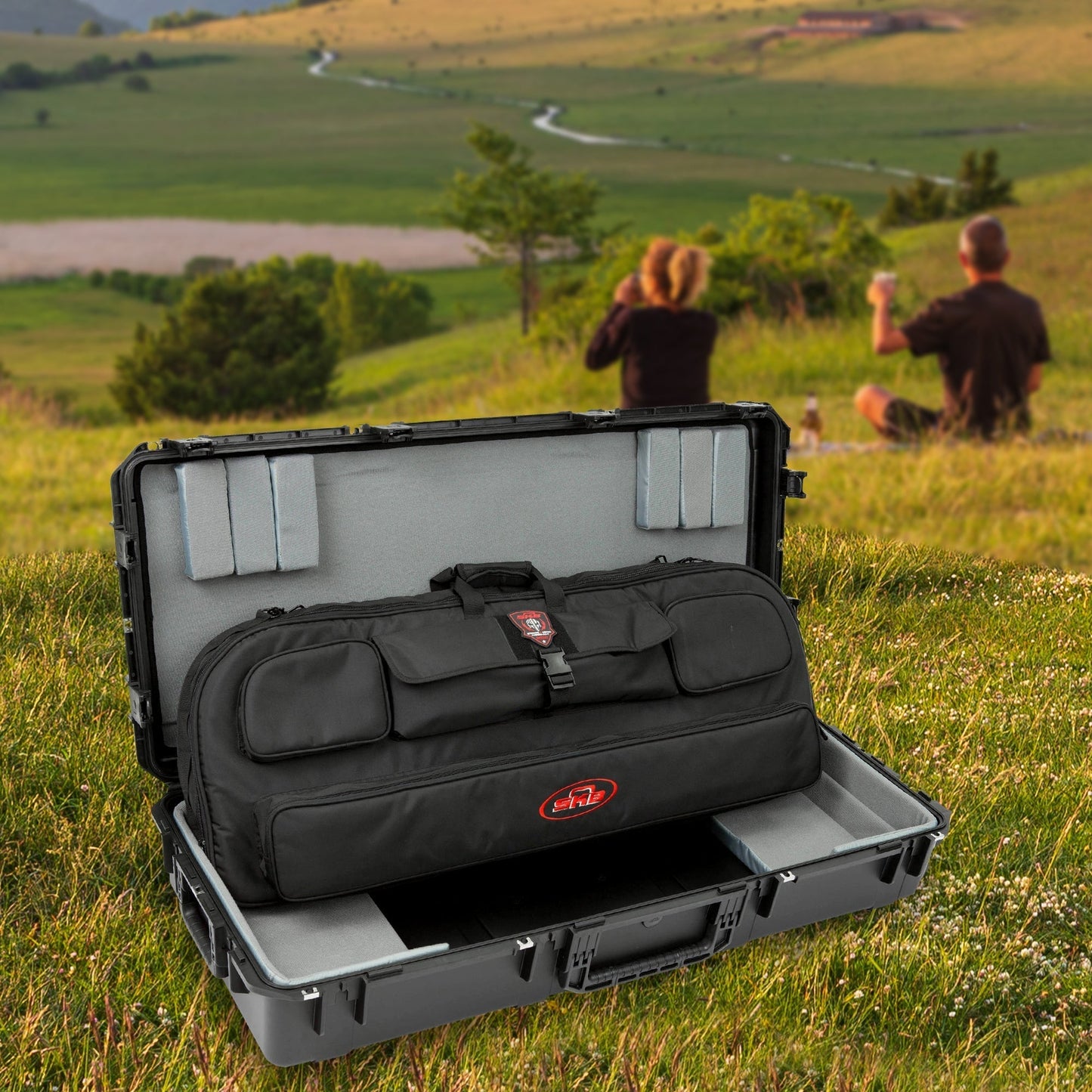 SKB Hard Protective Storage Case Foam & Wheels for Equipment, iSeries, Dark Gray - 412821