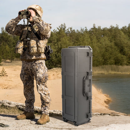 SKB Hard Protective Storage Case Foam & Wheels for Equipment, iSeries, Dark Gray - 412822