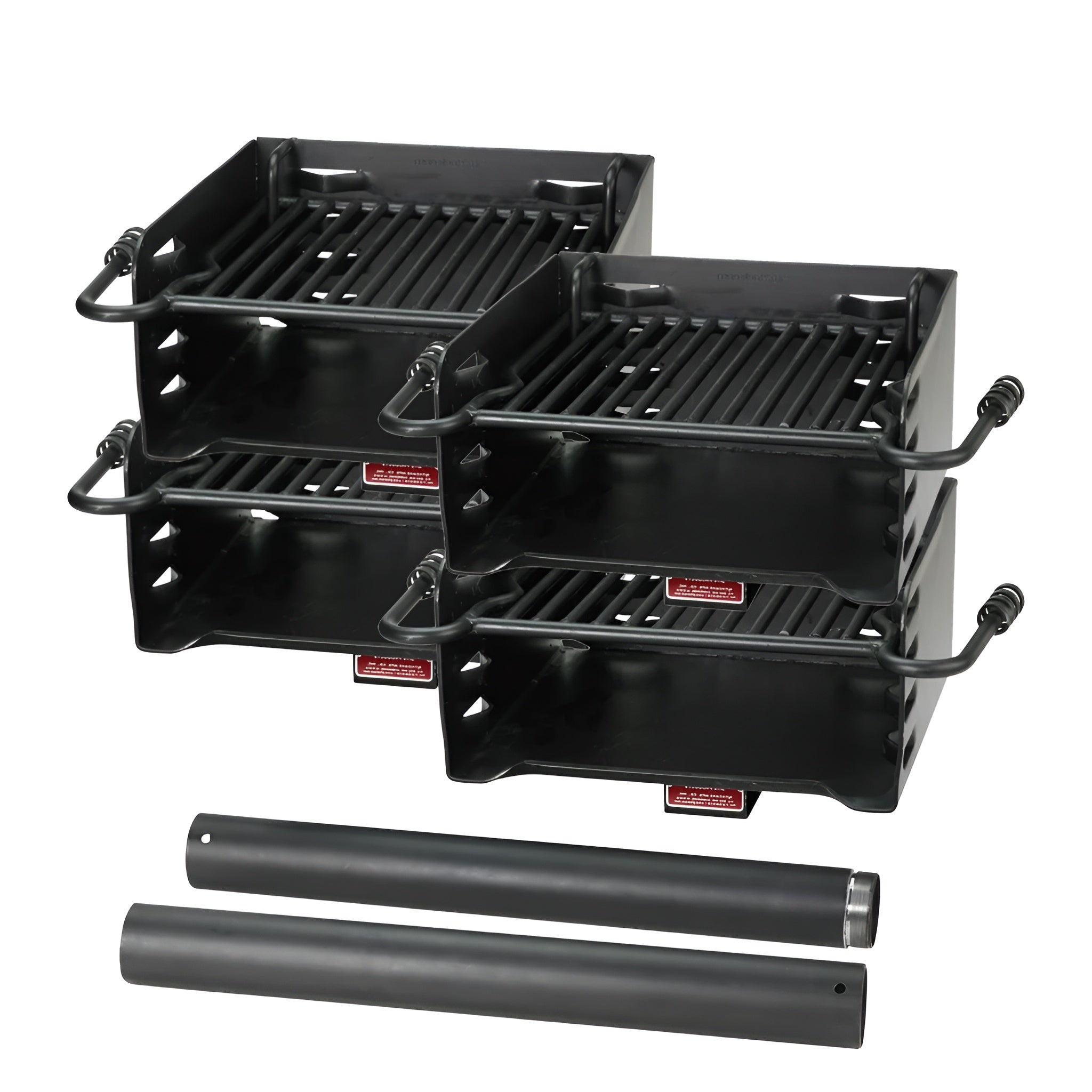 Pilot Rock H-16 B6X2 Park Style Outdoor BBQ Charcoal Grill w/ Swivel, 4 Pack - 415872