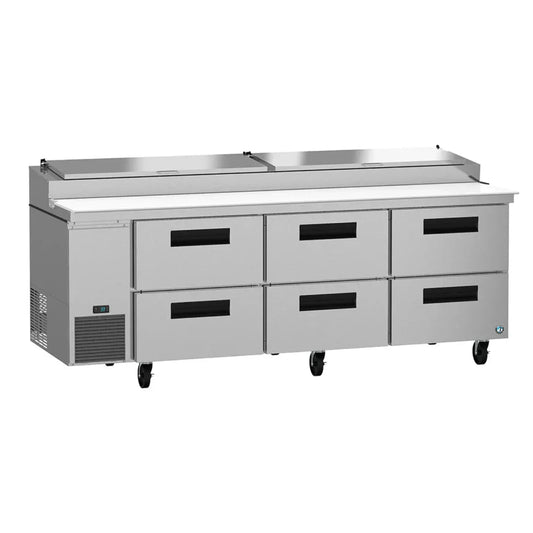 Hoshizaki 93" Wide 6 Drawer Pizza Prep Table - PR93A-D6