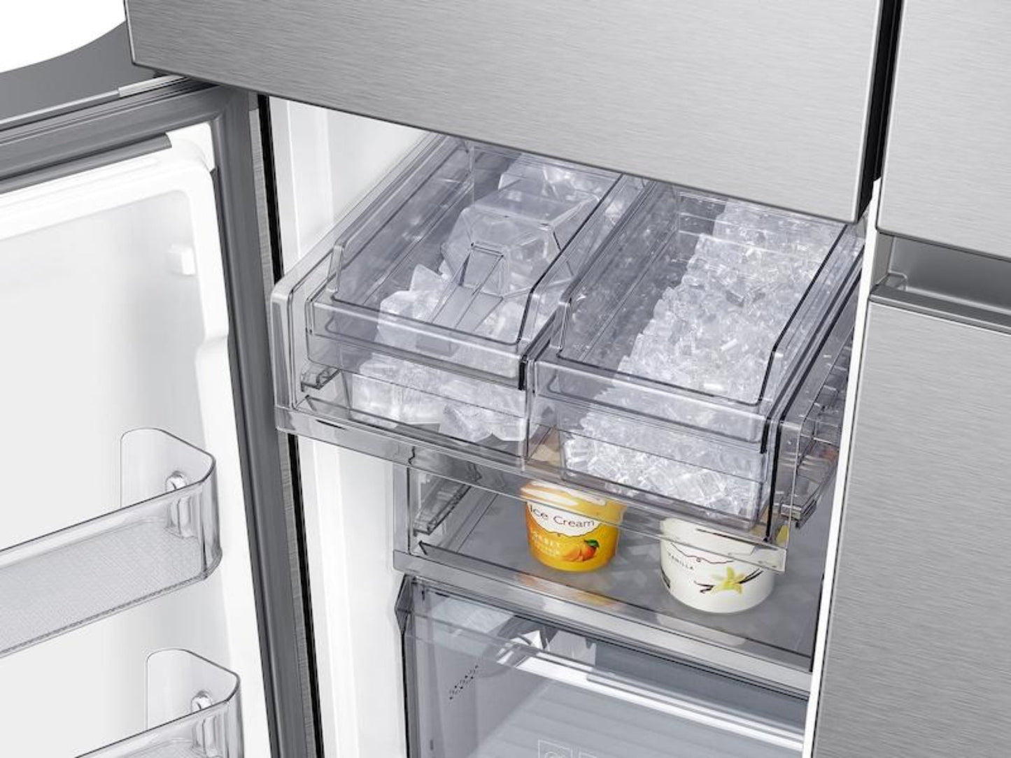 Samsung 23 cu. ft. Smart Counter Depth 4-Door Flex Refrigerator with AutoFill Water Pitcher - RF23A9071SR-KT
