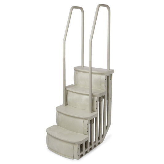 Main Access 200601T 26" iStep Above Ground Pool Step Ladder Entry System, Taupe - 44905
