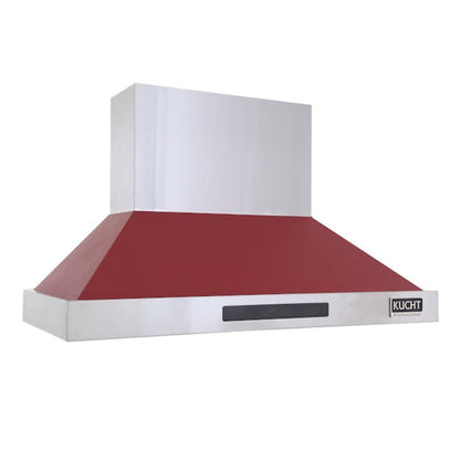 Kucht Professional 36" Wall Mount Range Hood 900 CFM in Red - KRH3615-R