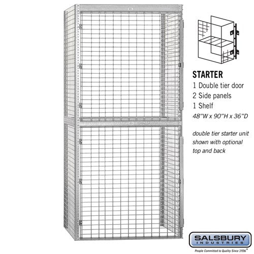 Salsbury 48" Wide Double Tier Bulk Storage Locker