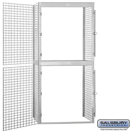 Salsbury 48" Wide Double Tier Bulk Storage Locker - 8243-A