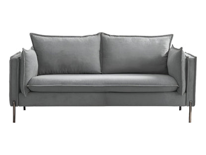 Modway Furniture 87" Gray Sofa with Stylish Black Legs - Contemporary Design, Comfortable Seating & Durable Upholstery - 480910-HOMEROOTS