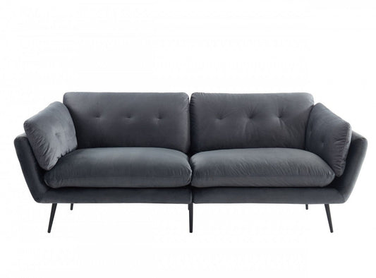 Modway Furniture 84" Luxurious Dark Gray Sofa with Black Legs - Stylish, Comfortable, Perfect for Modern Living Rooms! - 480915-HOMEROOTS