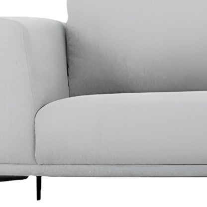 Modway Furniture 87" Light Gray Sofa with Contemporary Black Legs - Comfortable, Stylish, and Family-Friendly Design - 480931-HOMEROOTS