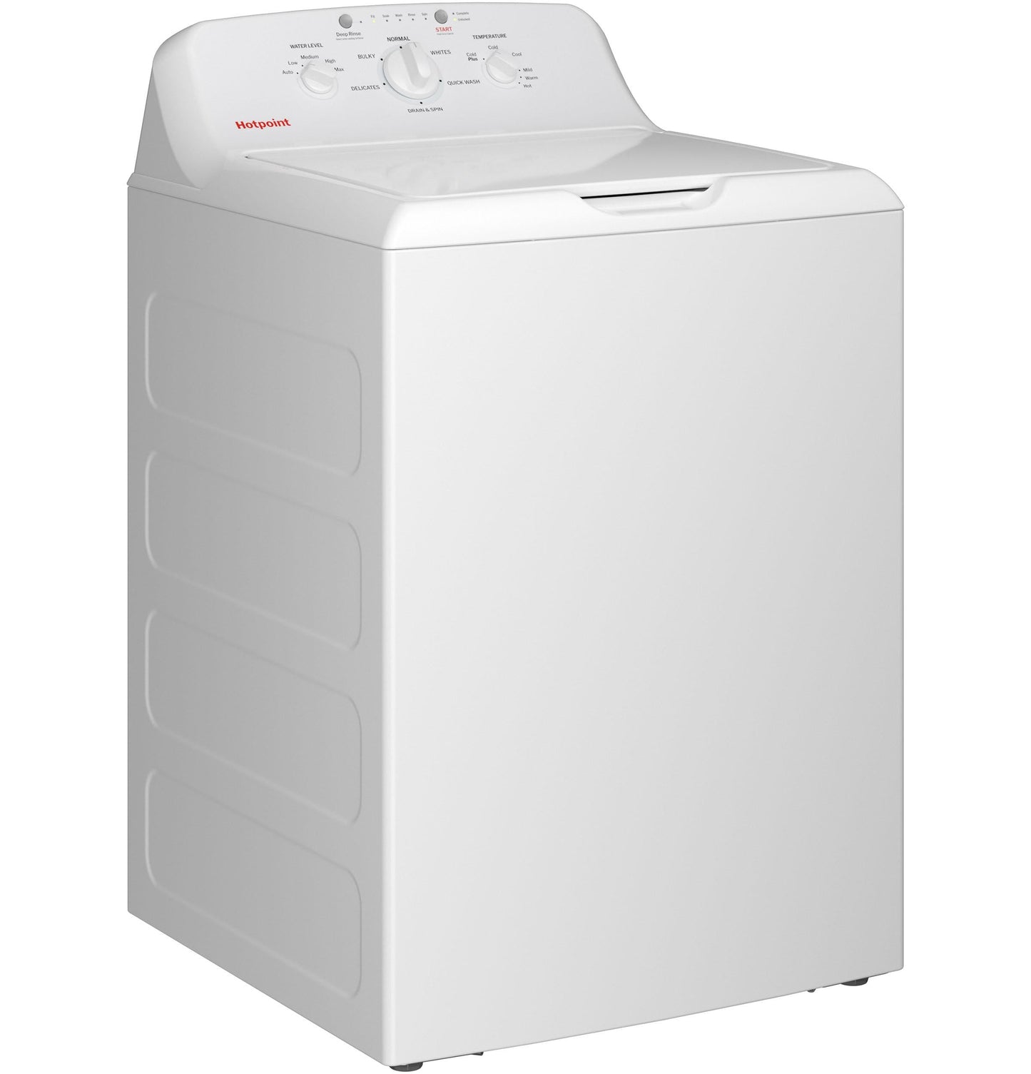 HOTPOINT 4.0 cu. ft. Capacity Washer with Stainless Steel Basket,Cold Plus and Water Level Control - HTW265ASWWW-KT
