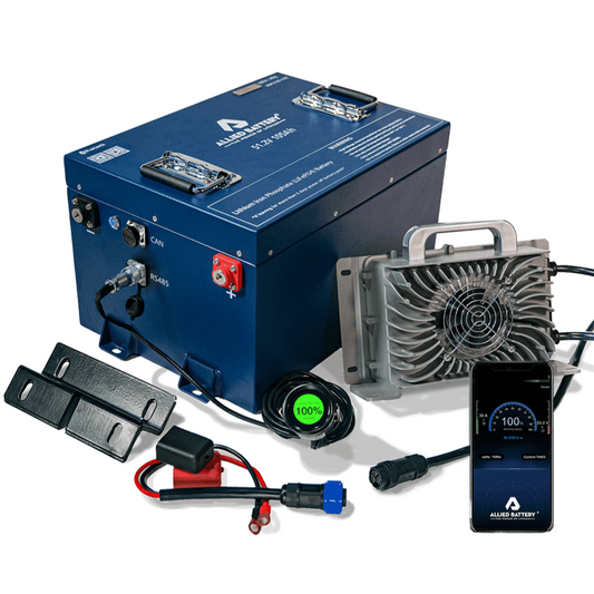 Allied Lithium 48v 105AH Single Bank Golf Cart Battery - AB-CMCL-48V-105AH