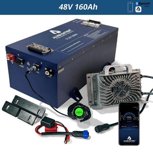 Allied Lithium 48v 160AH - Large Single Bank Golf Cart Battery - AB-CMCL-48V-150AH - Precedent - tempo - onward
