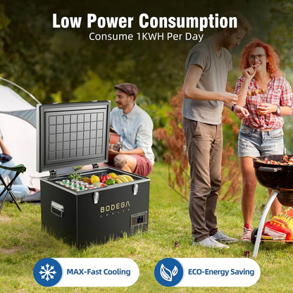BODEGAcooler Portable Refridgerator 48Qt/45L with a Basket - BD45