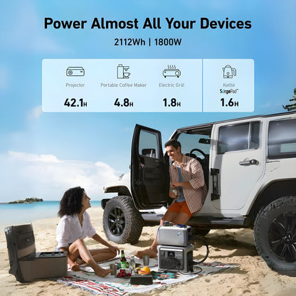 Anker SOLIX BP1000X Expansion Battery 1056Wh 1800W New - A1761111-85