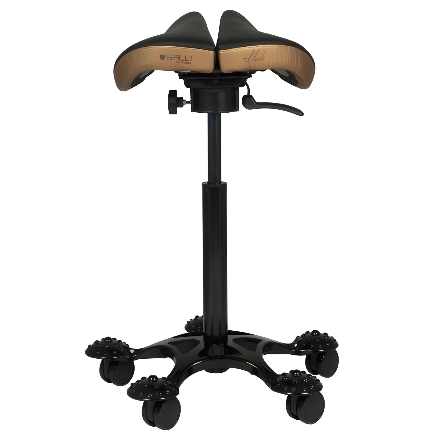 Salli Premium SwingFit Saddle Stool with Stylish Leather Upholstery