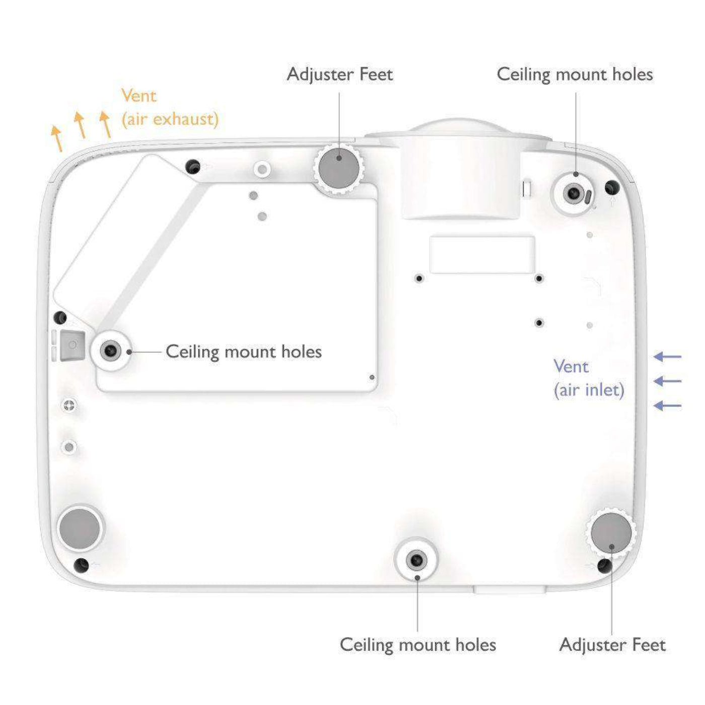 BenQ MH733 1080p 4000 ANSI Lumens Projector Manufacturer RFB - MH733