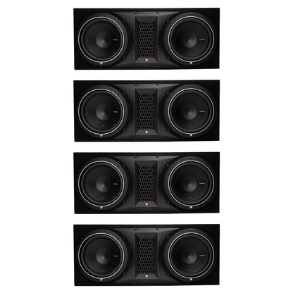 Rockford Fosgate 1000W Punch Dual P1 10 Inch Loaded Subwoofer Enclosure 4 Pack - 194138