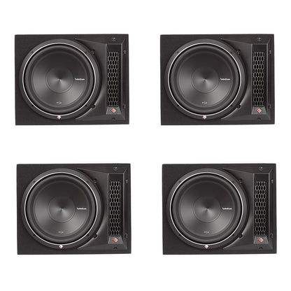 Rockford Fosgate Punch 12" 800W 1-Ohm Single Loaded Vented Enclosure 4 Pack - 194227
