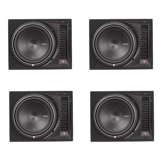 Rockford Fosgate Punch 12" 800W 1-Ohm Single Loaded Vented Enclosure 4 Pack - 194227