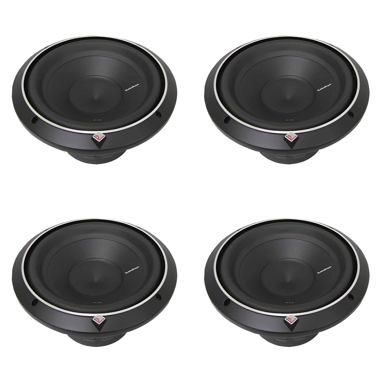 Rockford Fosgate 10" 600W 2-Ohm Punch Series Car Audio Subwoofer P2D210 (4 Pack) - 194505