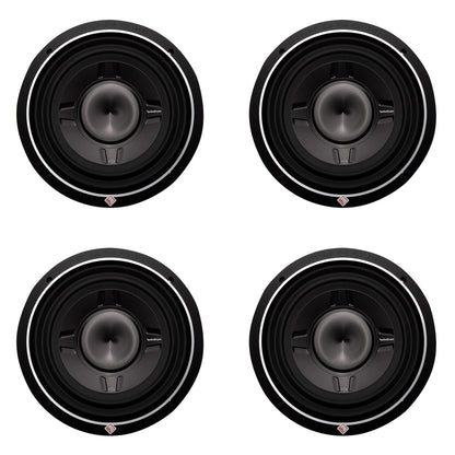 Rockford Fosgate 12 Inch 800 Watt Car Audio Shallow Subwoofer P3SD412 4 Pack - 194132